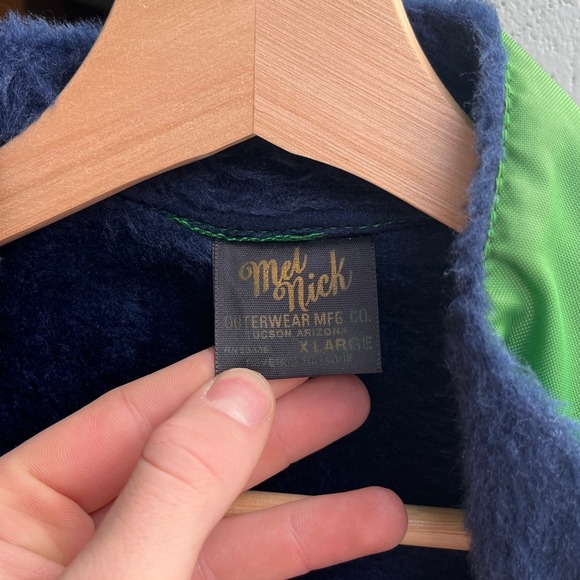 Vintage RARE 60s 70s Ford Mustang Cobra Racing Jacket Green Faux Fur Men XL - Picture 3 of 13